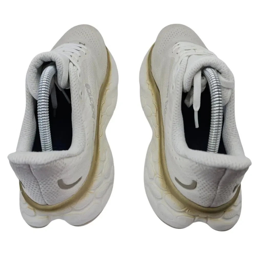 New Balance Fresh Foam X More v4 Womens 10.5 B White Gold Running Shoes Sneakers - Picture 8 of 12